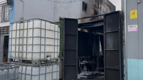 Bursa’da iki fabrikayı etkileyen yangın tamamen söndürüldü