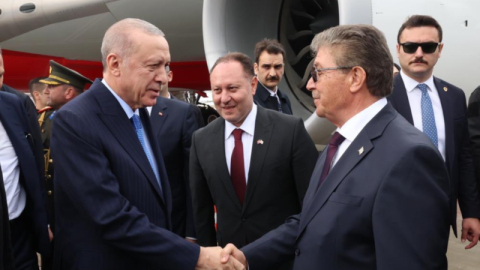 Cumhurbaşkanı Erdoğan KKTC'de