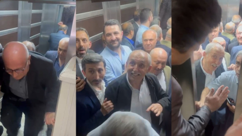 Düğüne gelen davetliler asansöre 10 kişi binince mahsur kaldılar