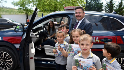 Mudanya Kaymakamı Terzi’den Hasköylü çocuklara trafik eğitimi