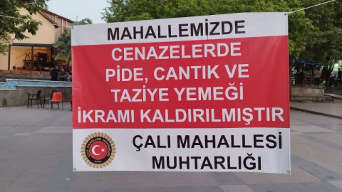 Bursa’nın bu mahallesinde cenazelerde yemek ikramı kaldırıldı