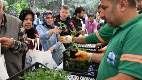 Yıldırım Belediyesinden vatandaşa 50 bin fide