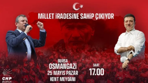 Özgür Özel'in 25 Mayıs'ta durağı Bursa olacak