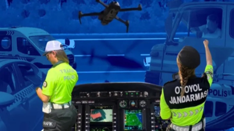 Trafikte havadan karadan denetim