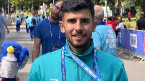 Osmangazili atlet milli forma ile madalya kazandı