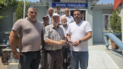 İnegölspor'a gazilerden anlamlı ziyaret