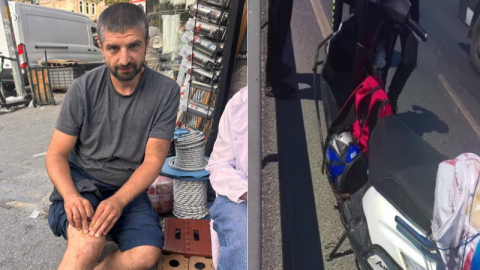 Florya’da motosikletli, araçların altında kalmaktan son anda kurtularak faciayı atlattı