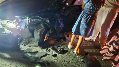 İnegöl'de kafa kafaya kaza: 3 yaralı