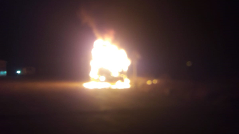 Gemlik-Bursa yolunda seyir halindeki tır alev topuna döndü