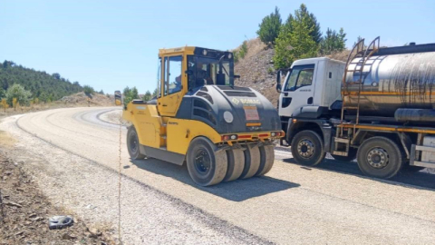 Bursa'nın dağ ilçelerinin yollarına Büyükşehir imzası