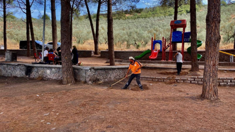 Gemlik'in piknik alanında kapsamlı temizlik