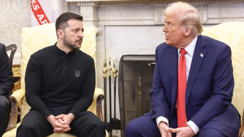 Trump, Zelenskiy görüşmesi öncesi konuştu