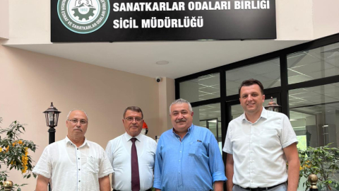 Yalova ESOB Başkanı Mustafa Bozkurt’tan BESOB’a ziyaret