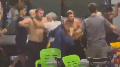 Osmangazi'de sandalyelerin uçuştuğu esnaf kavgası