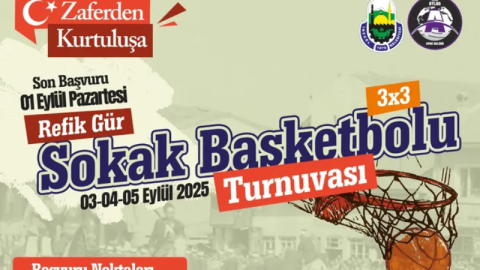 İnegöl'de sokak basketbolu heyecanı