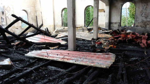 Ordu’da 60 yıllık cami küle döndü