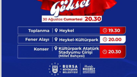 BURSA BÜYÜKŞEHİR BELEDİYESİ 30 AĞUSTOS ETKİNLİĞİ