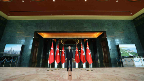 Cumhurbaşkanı Erdoğan, 30 Ağustos Zafer Bayramı tebriklerini kabul etti