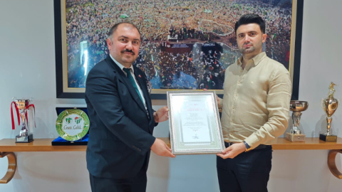 Vakıflar Genel Müdürlüğü'nden  Enes Çelik'e ziyaret