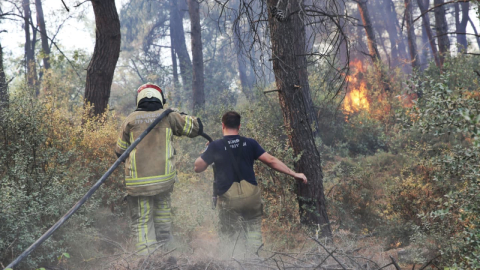 Büyükşehir’den Gündoğdu yangını seferberliği