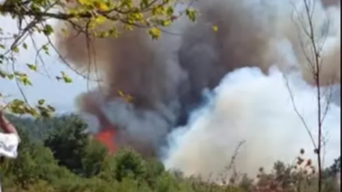 Gündoğdu Tepesi’nde orman yangını