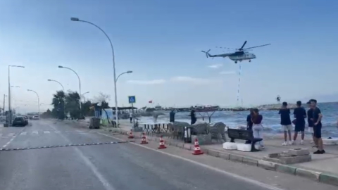 Yangına 3 uçak 11 helikopter ve 242 personel müdahale ediyor