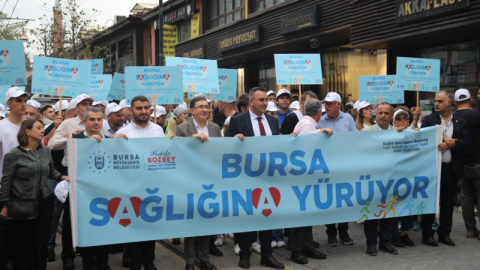 Bursalılar sağlık için yürüdü