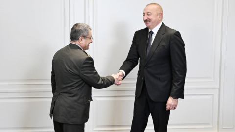 Aliyev, Genelkurmay Başkanı Bayraktaroğlu'nu kabul etti