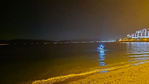 Mudanya’da denizde çığlık seslerini duyan sahile koştu