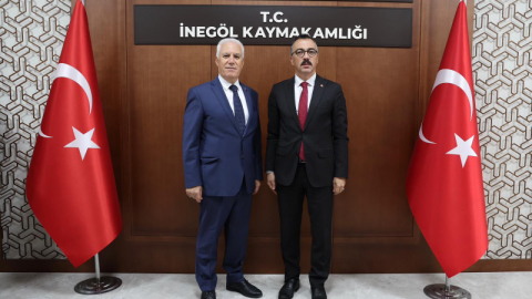 Bozbey'den İnegöl Kaymakamına ziyaret
