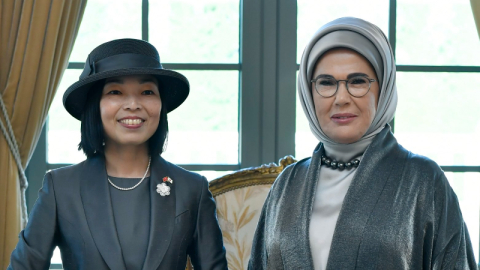 Emine Erdoğan, Japonya Altes Prensesi Mikasa ile görüştü