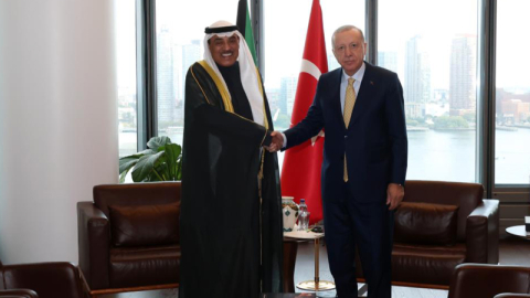 Cumhurbaşkanı Erdoğan, Kuveyt Veliaht Prens Sabah Halid es-Sabah'ı kabul etti