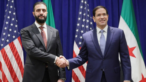 Suriye Devlet Başkanı eş-Şara, ABD Dışişleri Bakanı Rubio ile bir araya geldi