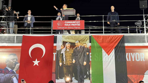 CHP’den Eyüpsultan’da Filistin’e destek mitingi