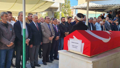 Gaziler derneği başkanına son görev