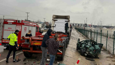 Gemlik Serbest Bölge yolunda kaza