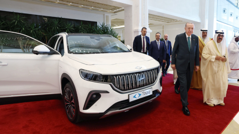 Cumhurbaşkanı Erdoğan, Kuveyt Emiri es-Sabah'a Togg aracı hediye etti