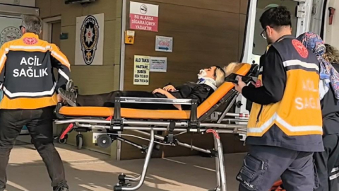 Motosikletin çarptığı kadın yaralandı