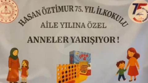 Hasan Öztimur 75. Yıl İlkokulu’nda anneler ile zeka turnuvası düzenlendi
