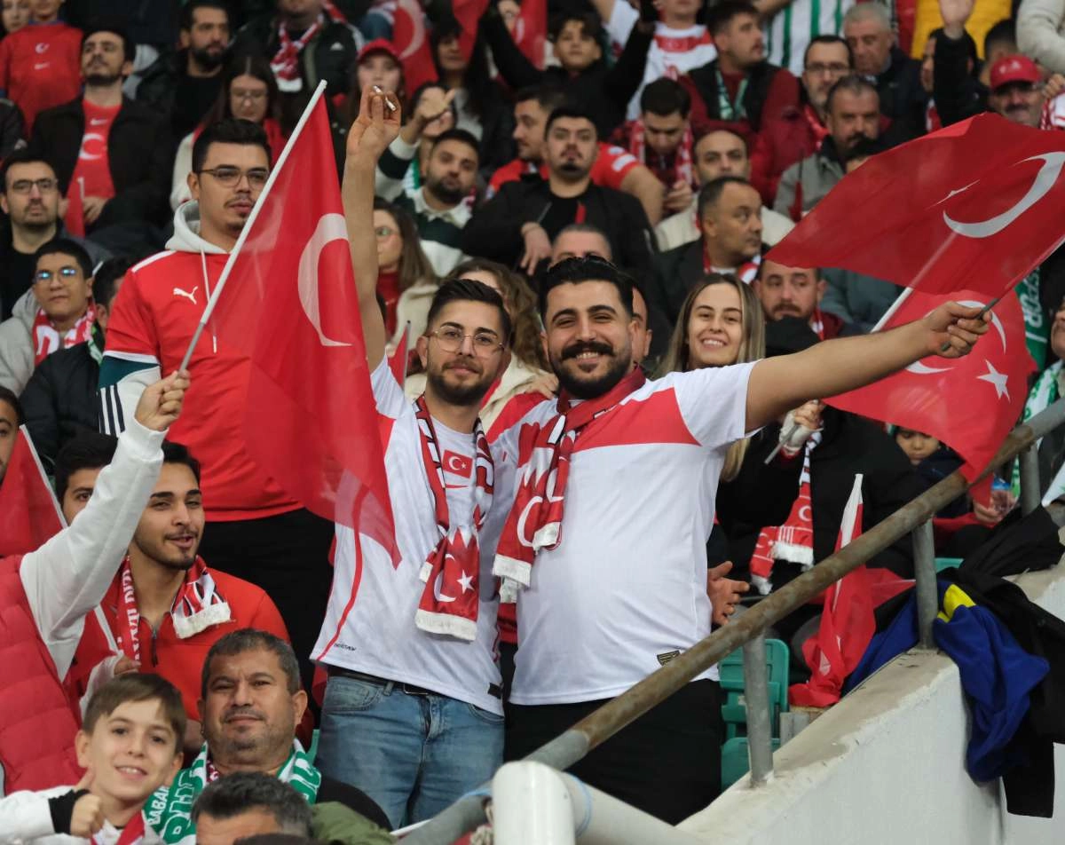 (ÖZEL) Türkiye-Bulgaristan taraftar fotoğrafları
