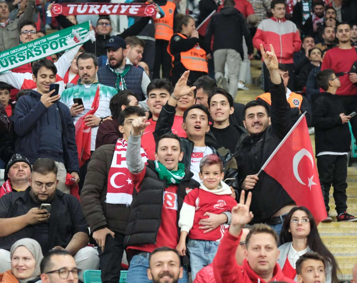 (ÖZEL) Türkiye-Bulgaristan taraftar fotoğrafları