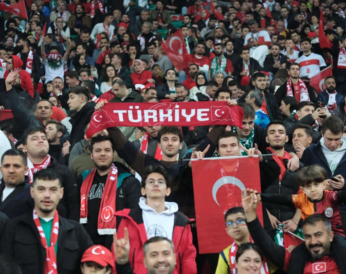 (ÖZEL) Türkiye-Bulgaristan taraftar fotoğrafları