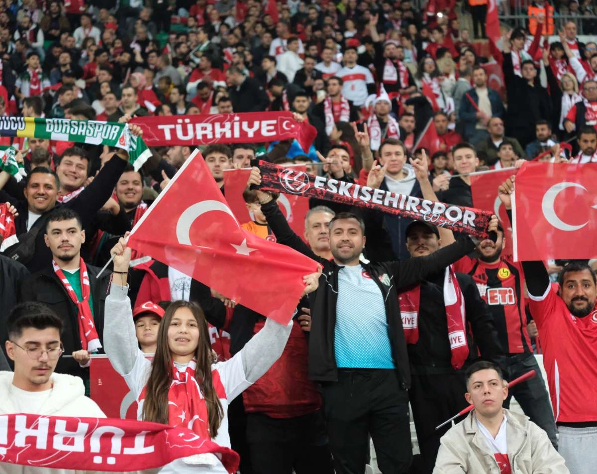 (ÖZEL) Türkiye-Bulgaristan taraftar fotoğrafları