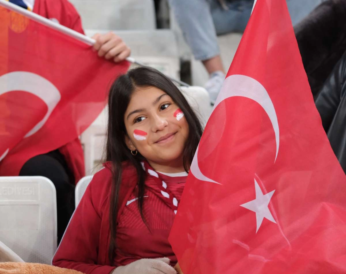 (ÖZEL) Türkiye-Bulgaristan taraftar fotoğrafları