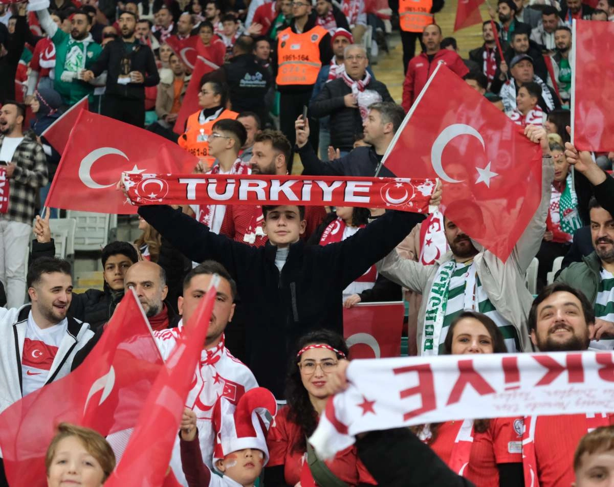 (ÖZEL) Türkiye-Bulgaristan taraftar fotoğrafları