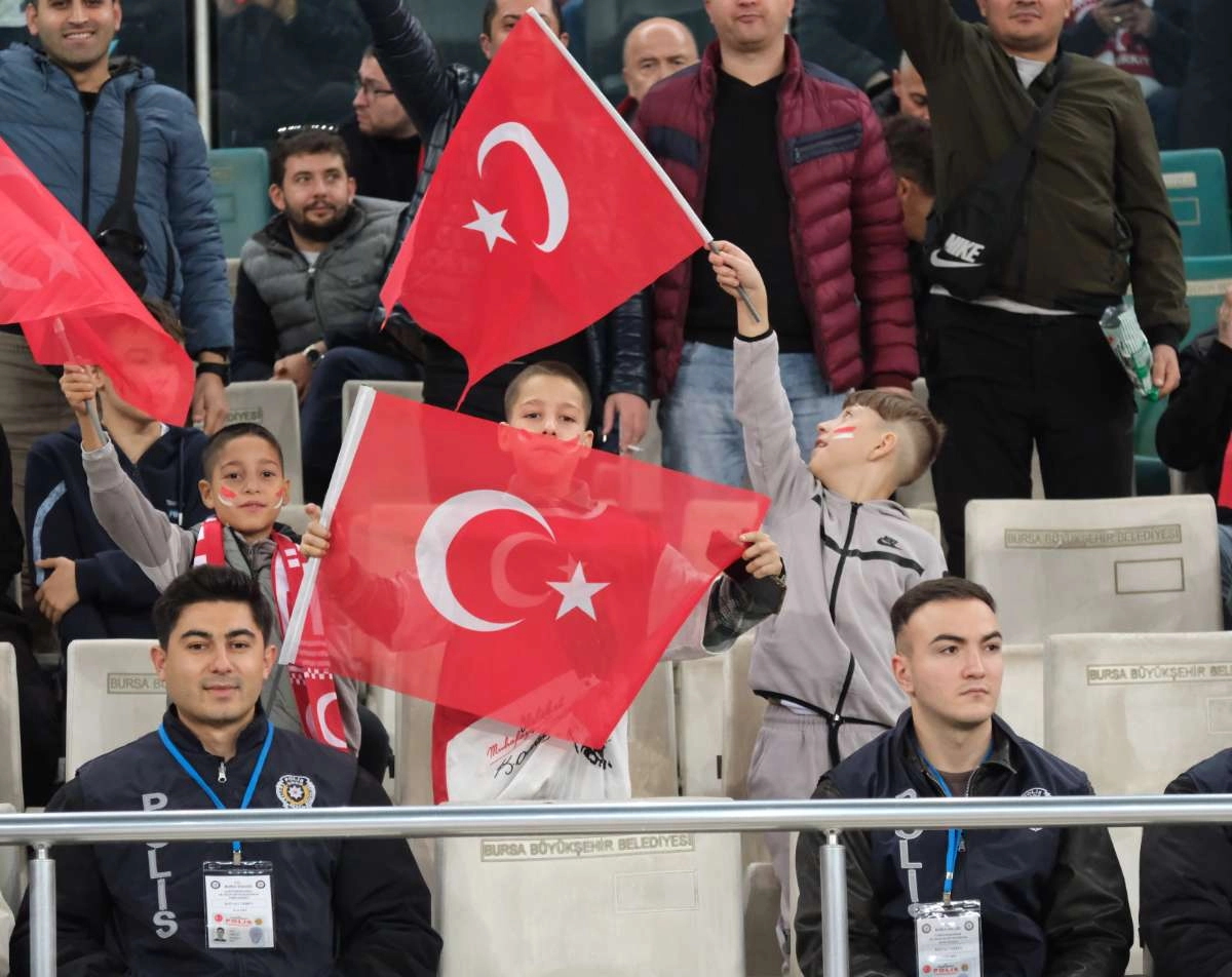 (ÖZEL) Türkiye-Bulgaristan taraftar fotoğrafları