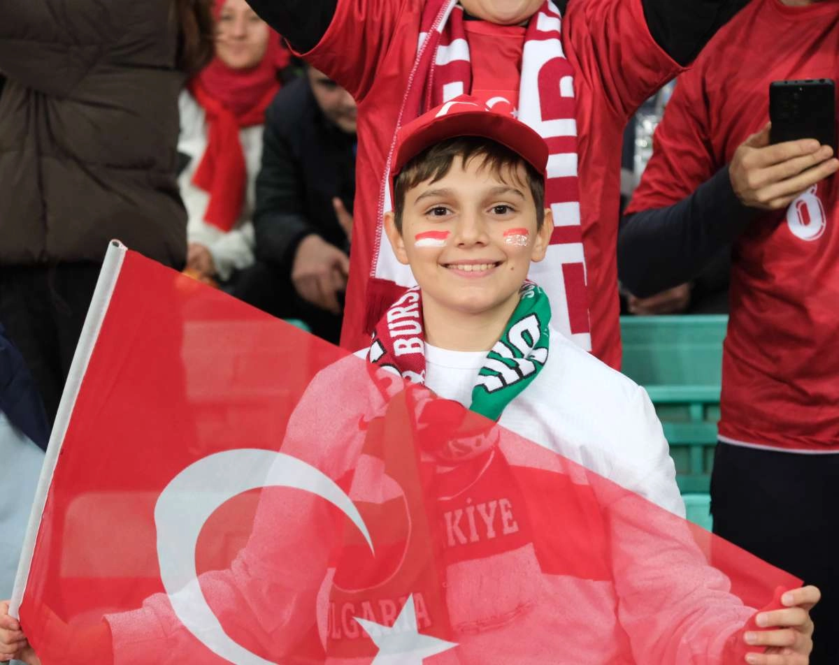 (ÖZEL) Türkiye-Bulgaristan taraftar fotoğrafları