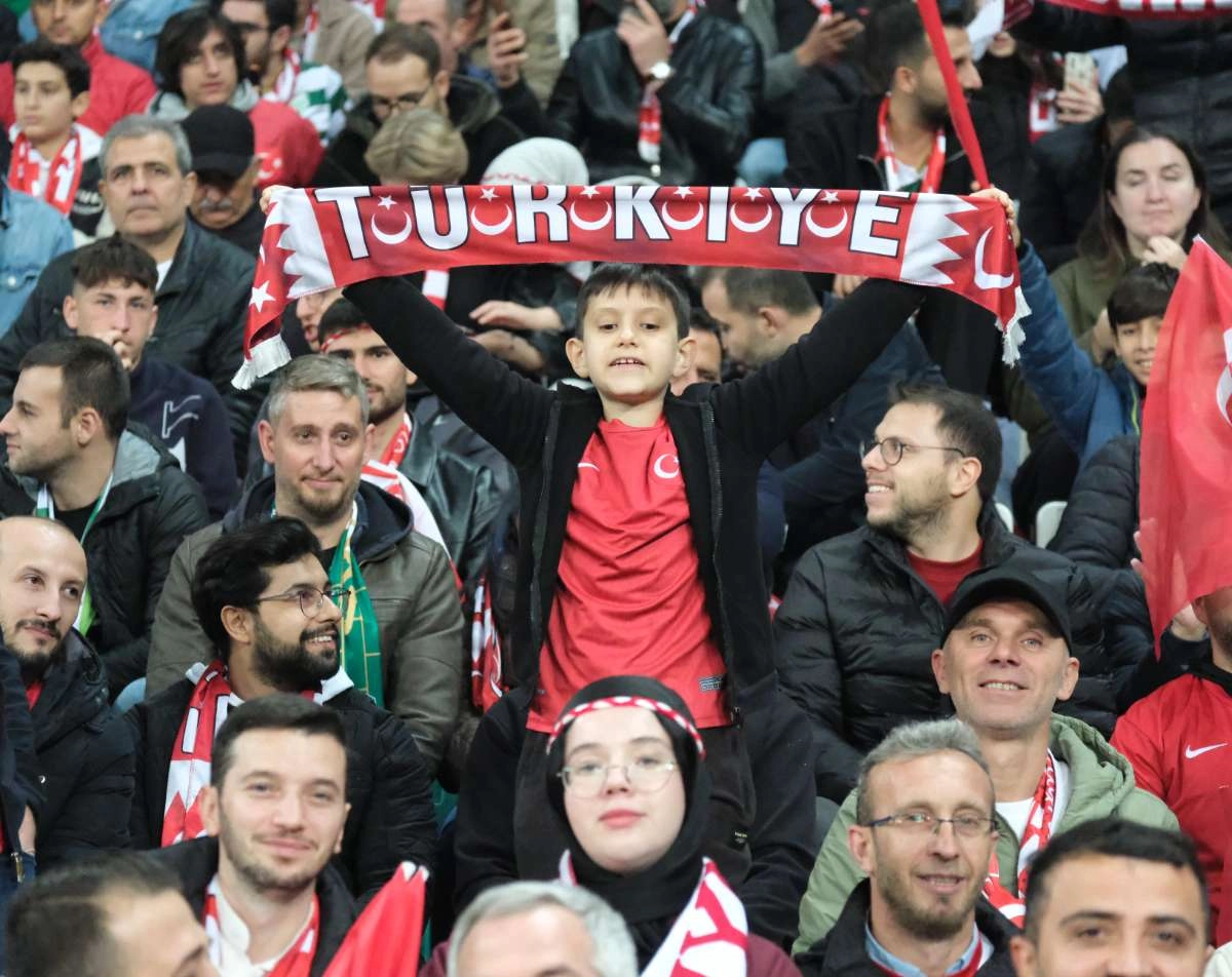 (ÖZEL) Türkiye-Bulgaristan taraftar fotoğrafları