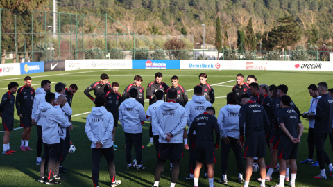 A Milli Takım,İspanya maçı hazırlıklarına başladı