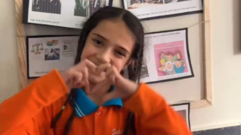 İnegöl’de öğrencilerden anlamlı 24 Kasım kutlaması